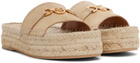 Versace Beige Medusa '95 Espadrille Sandals