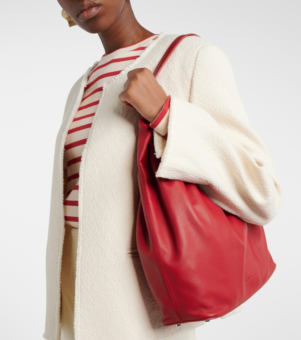 Aesther Ekme Demi Lune Cloud Medium leather shoulder bag
