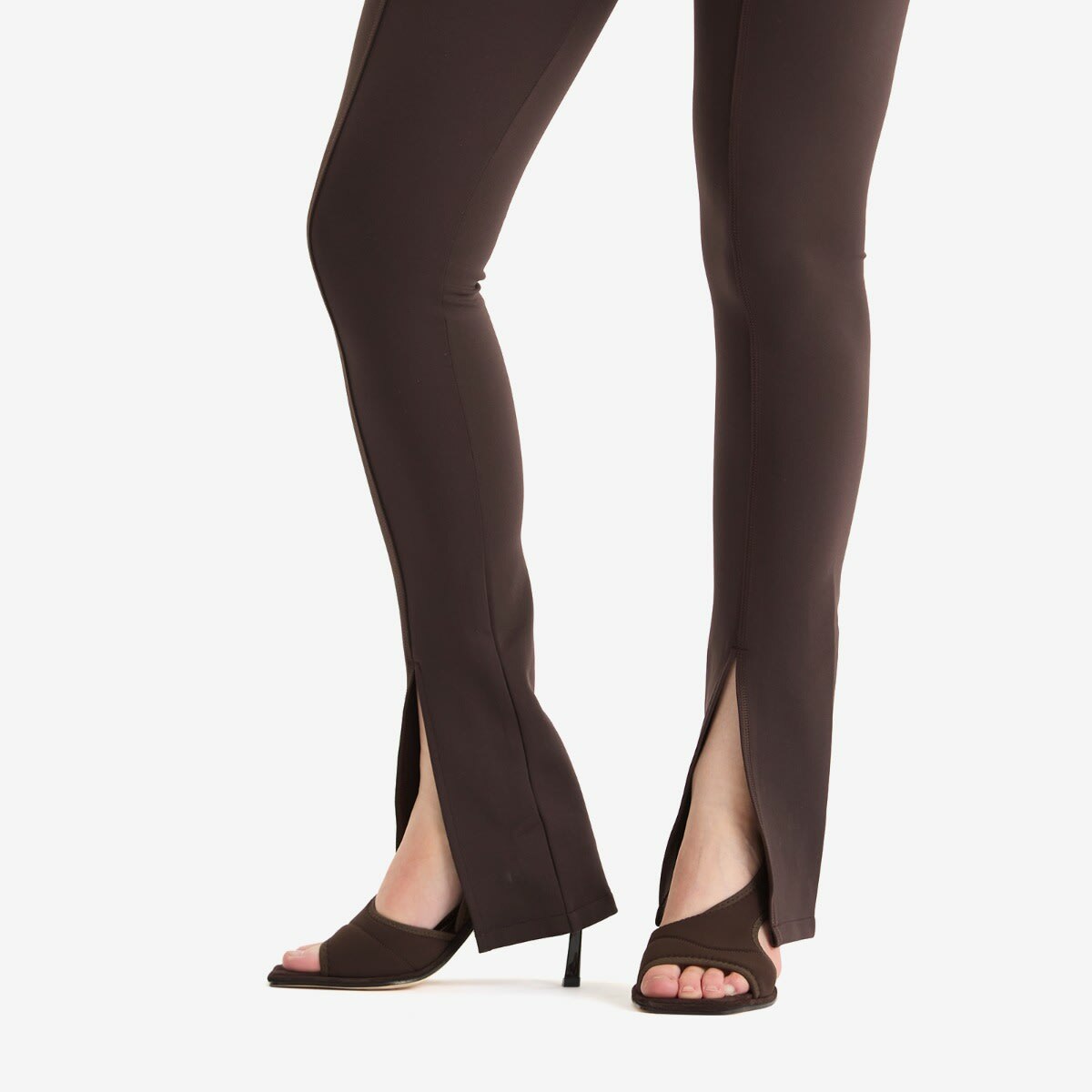Represent Women's Asymmetric Stretch Heel in Chocolate