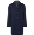 Canali - Wool and Cashmere-Blend Overcoat - Blue