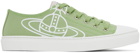 Vivienne Westwood Green Plimsoll Low Top Sneakers