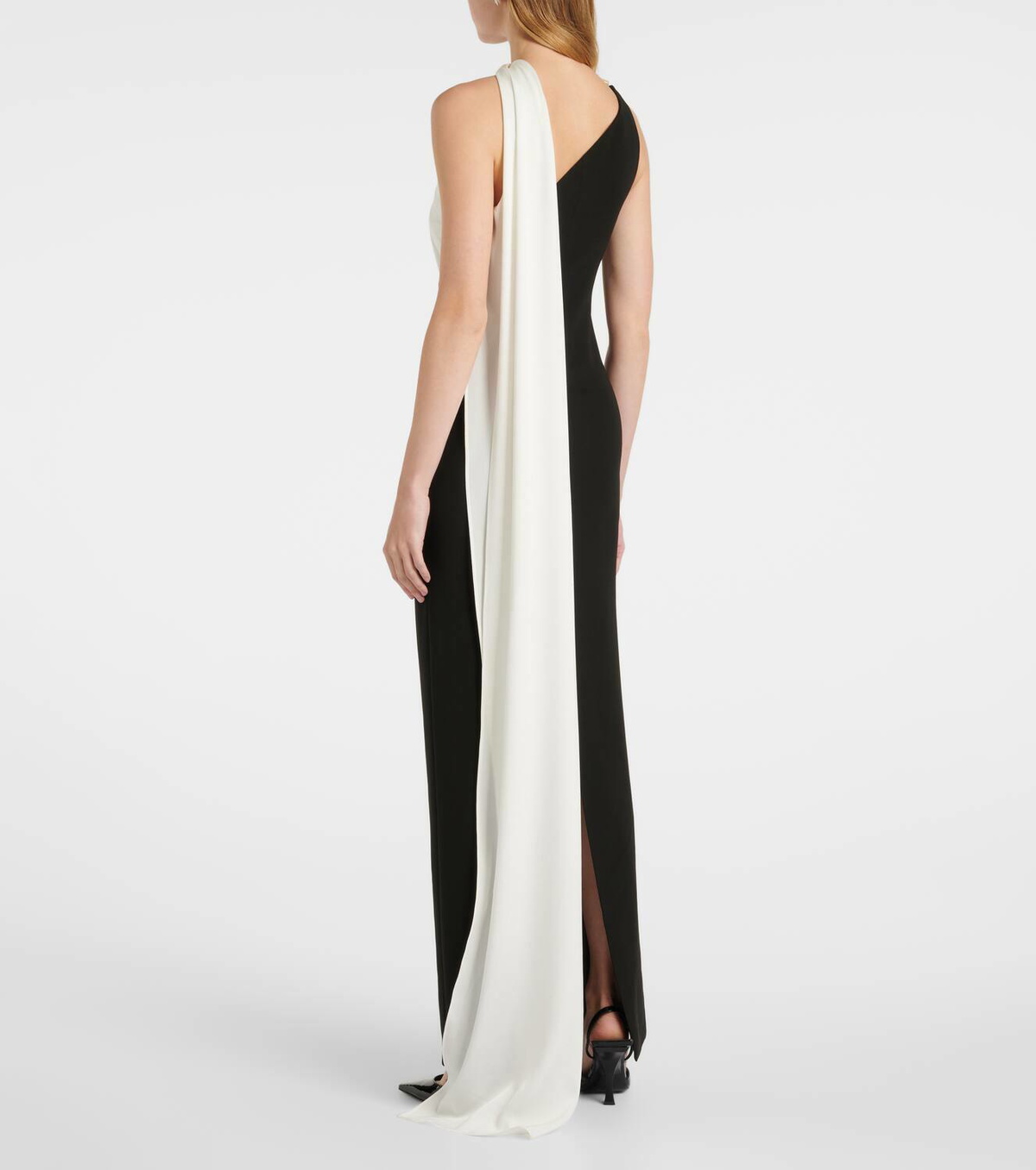 Roland Mouret Scarf-detail one-shoulder gown