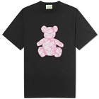 Aries Women's Taped Teddy T-Shirt in Black