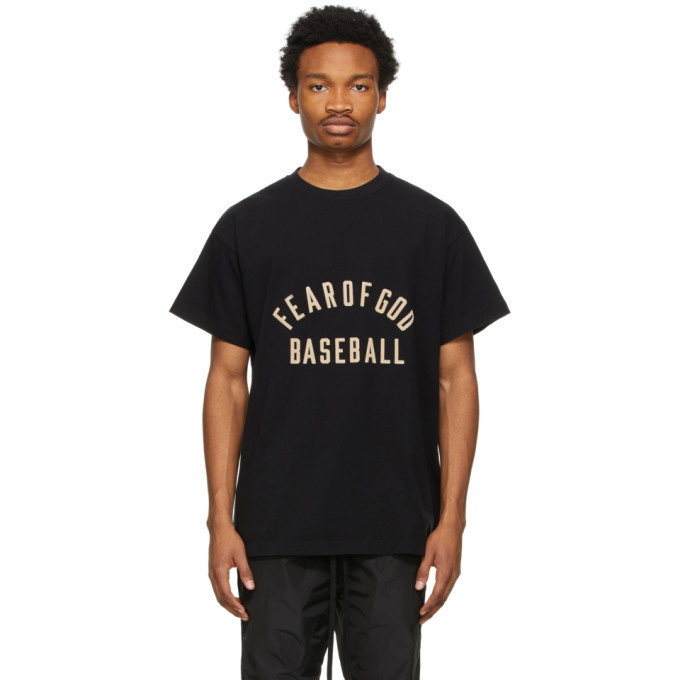 Photo: Fear of God Black Baseball T-Shirt