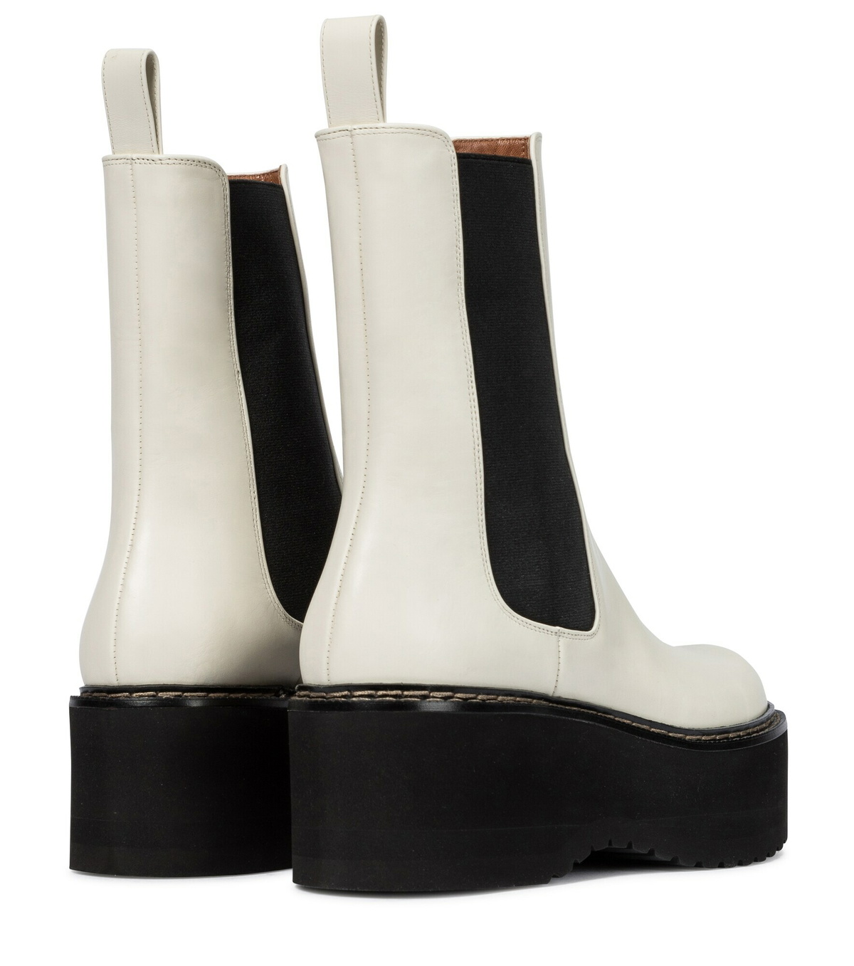 Paris Texas - Leather platform Chelsea boots