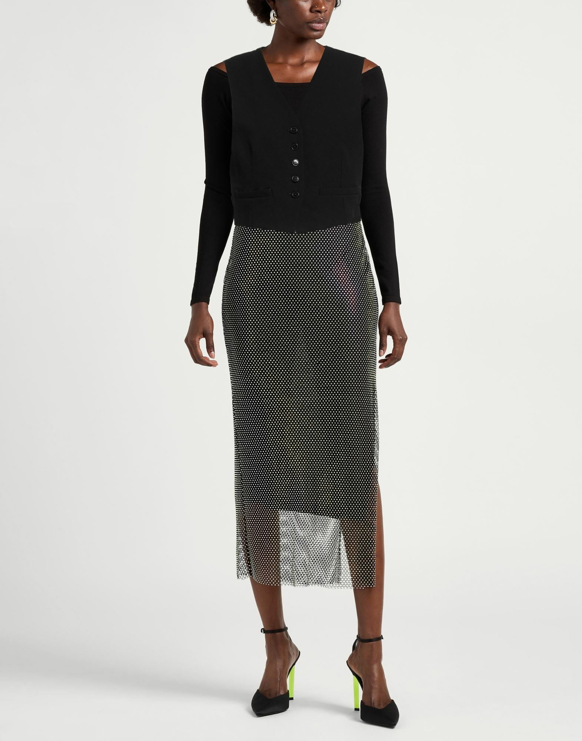 Barena Womens Tailored Vest in Black