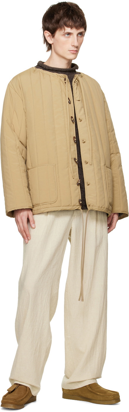XENIA TELUNTS Brown Rolled Edge Sweater