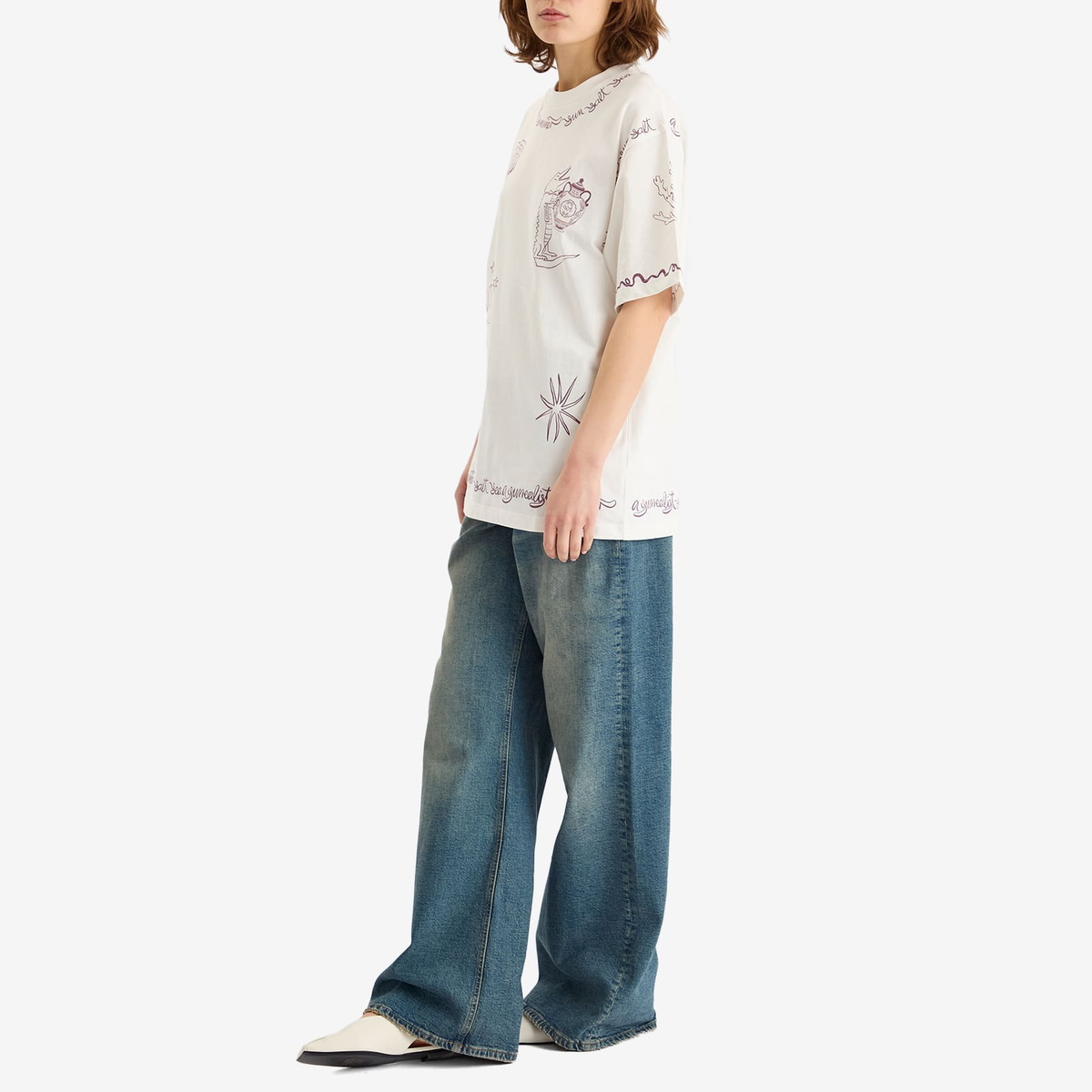 ALÉMAIS Women's Sammy T-Shirt in Cream