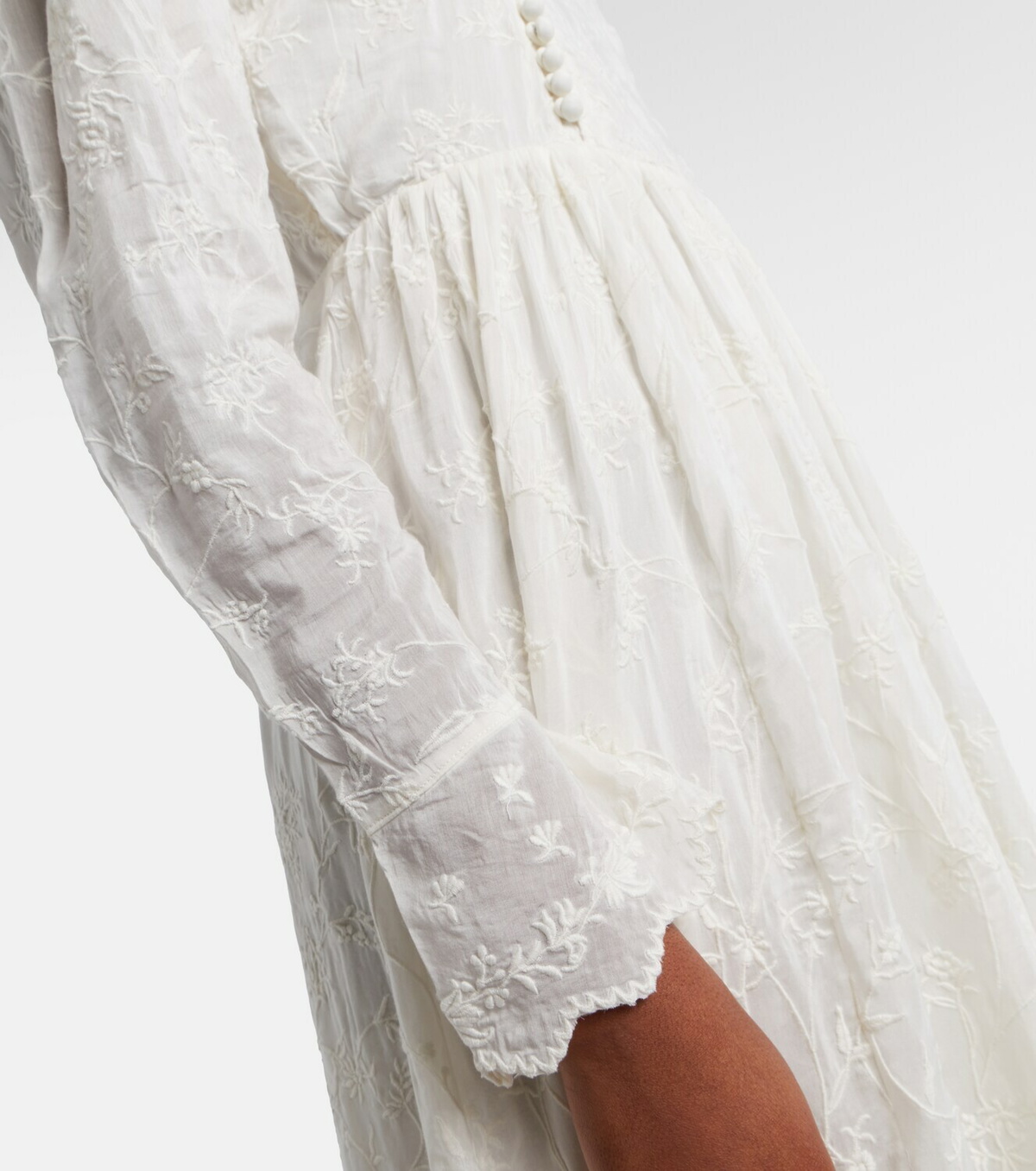 Isabel Marant Zoen floral cotton and silk maxi dress