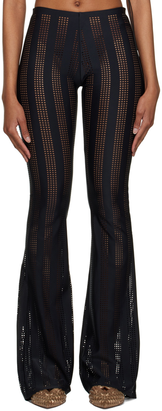 FAL-ASH Black Lasercut Leggings