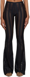 FAL-ASH Black Lasercut Leggings