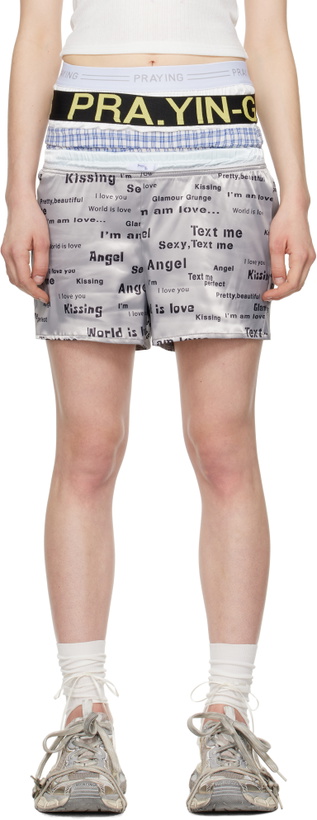 Photo: Praying Gray Underwear Shorts