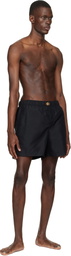 Versace Black Board Swim Shorts