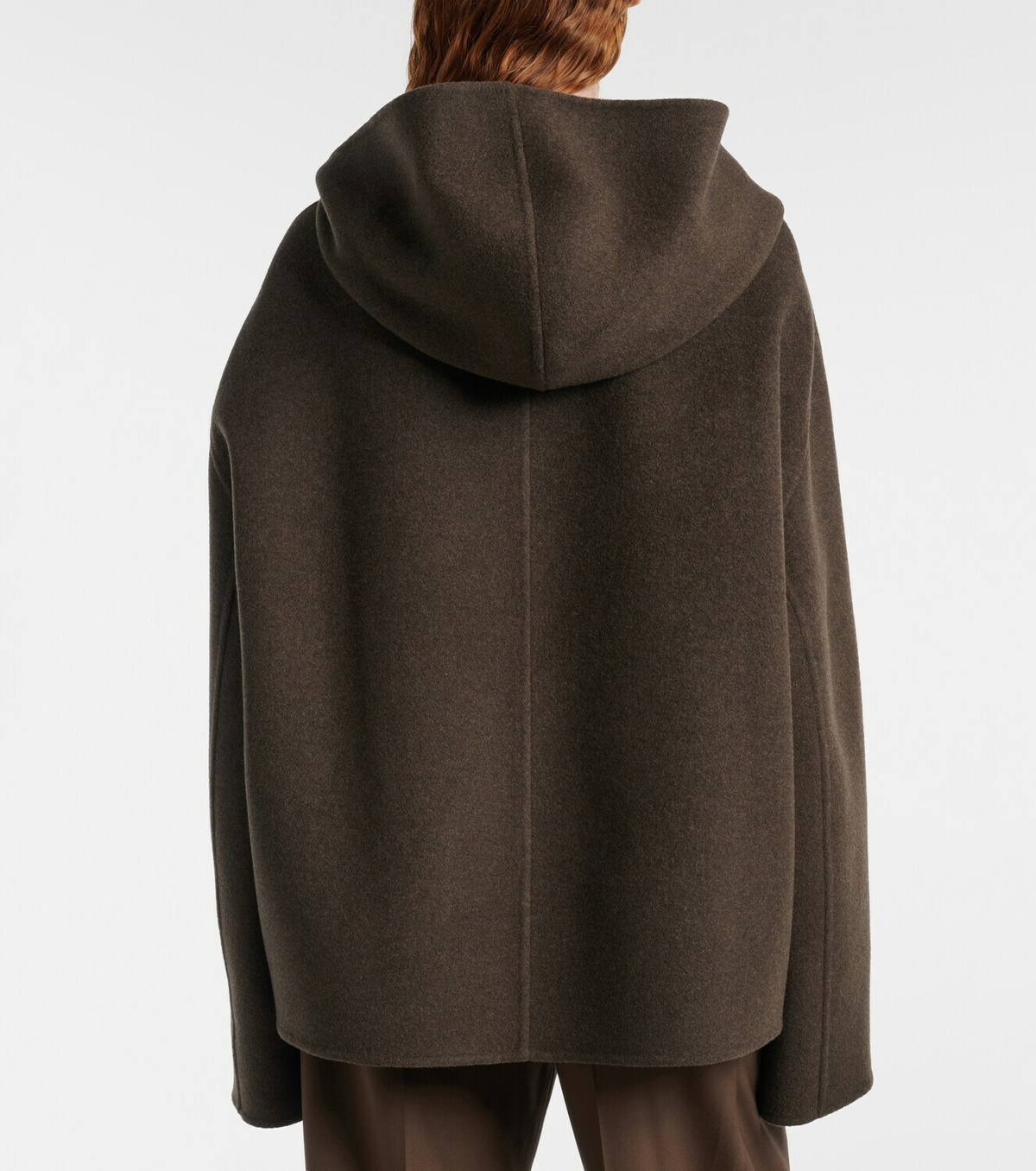 Khaite Dolem hooded oversized wool jacket