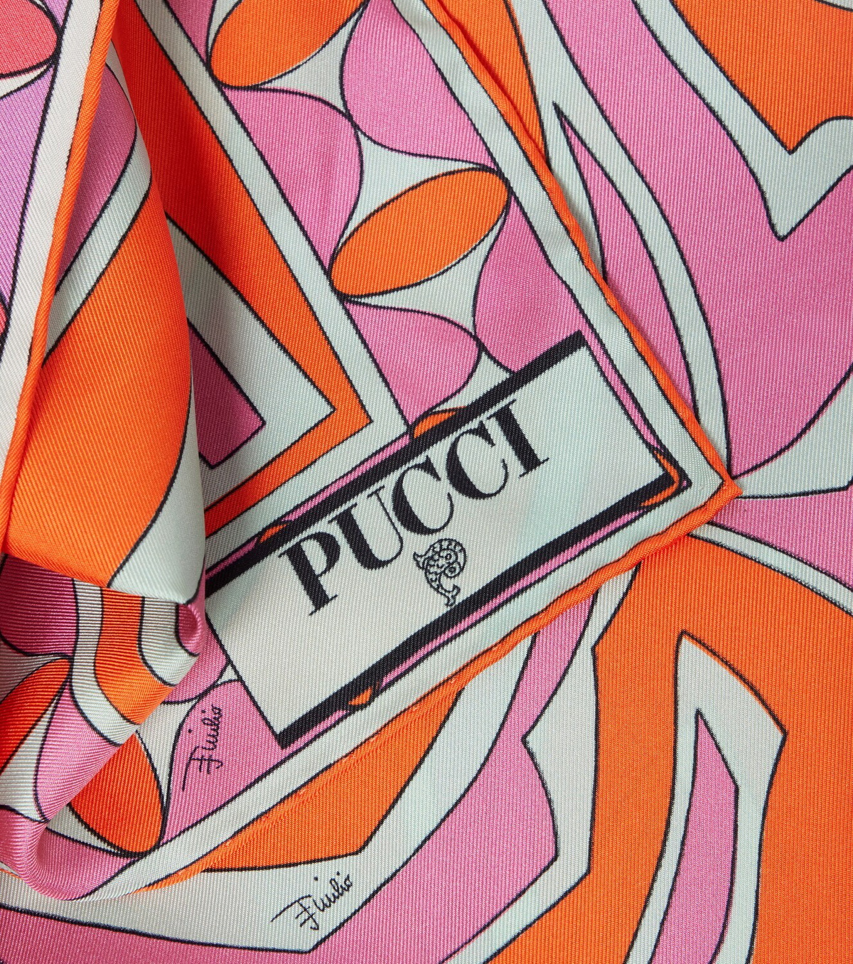 Pucci Labirinto silk twill scarf