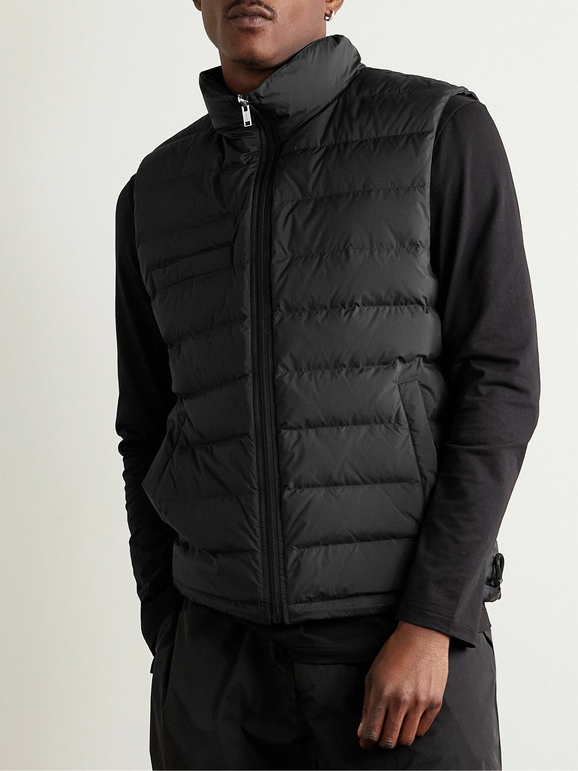 Yves Salomon - Reversible Shell Down Gilet - Black