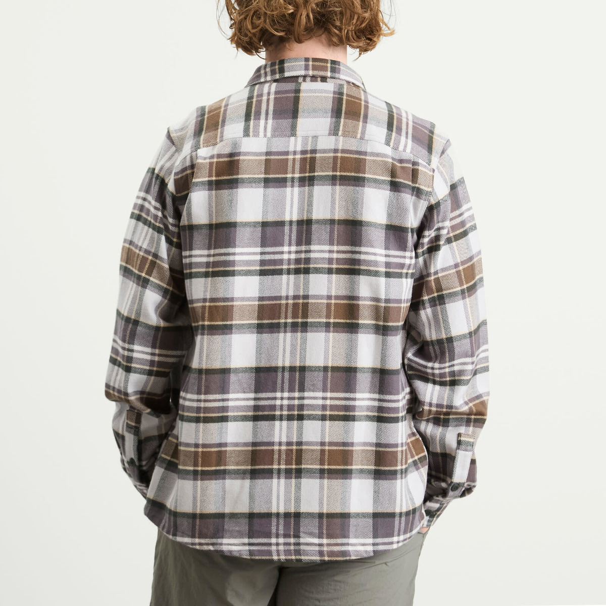 Patagonia Men's Fjord Flannel Shirt in Blizzard Salt Grey