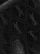SAINT LAURENT - 4cm Logo-Jacquard Silk Tie