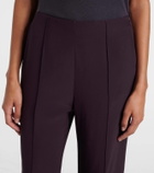 Chloé Cropped crêpe satin flared pants
