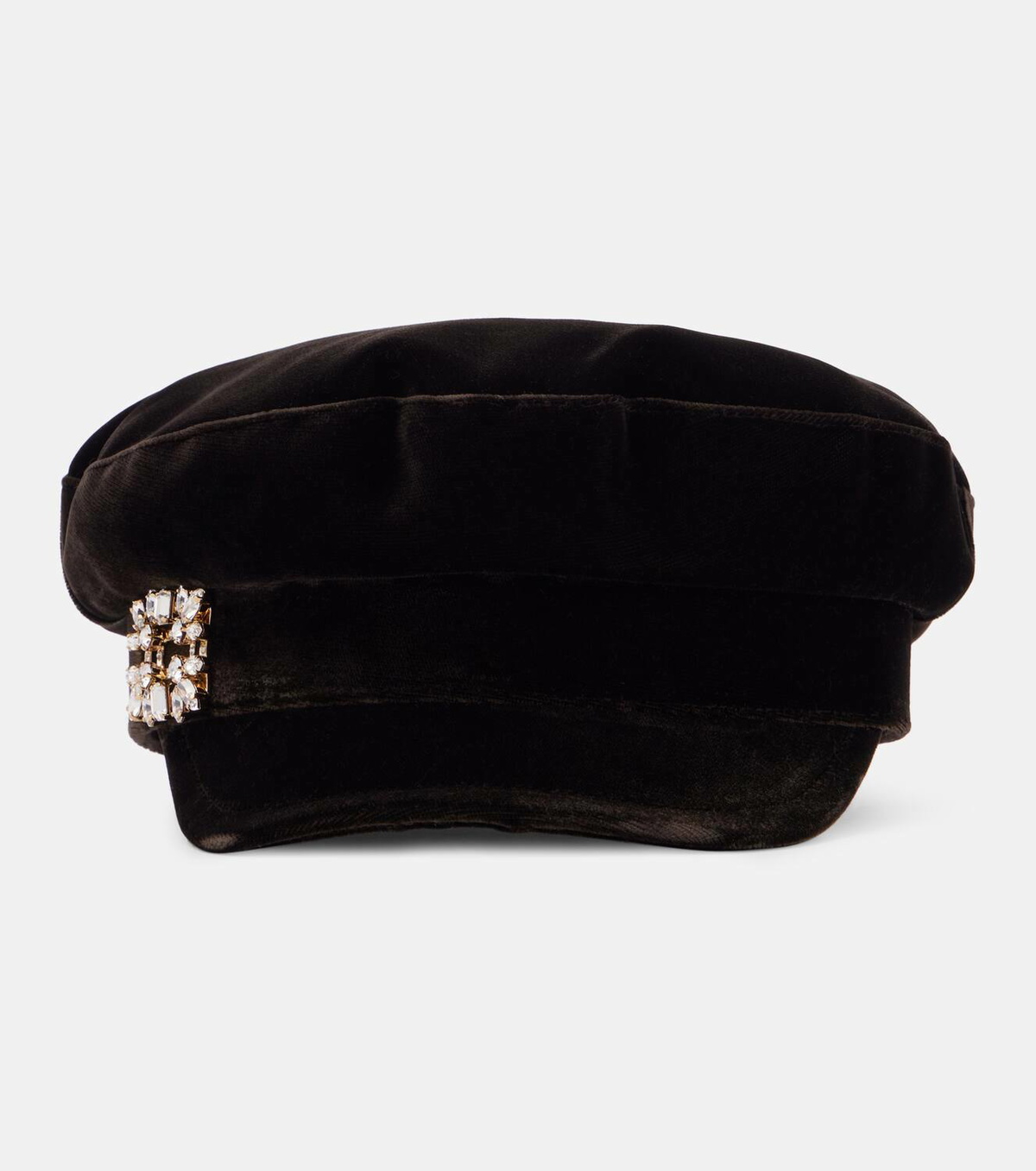 Roger Vivier Velvet newsboy cap