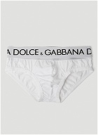 Dolce & Gabbana - Logo Waistband Briefs in White