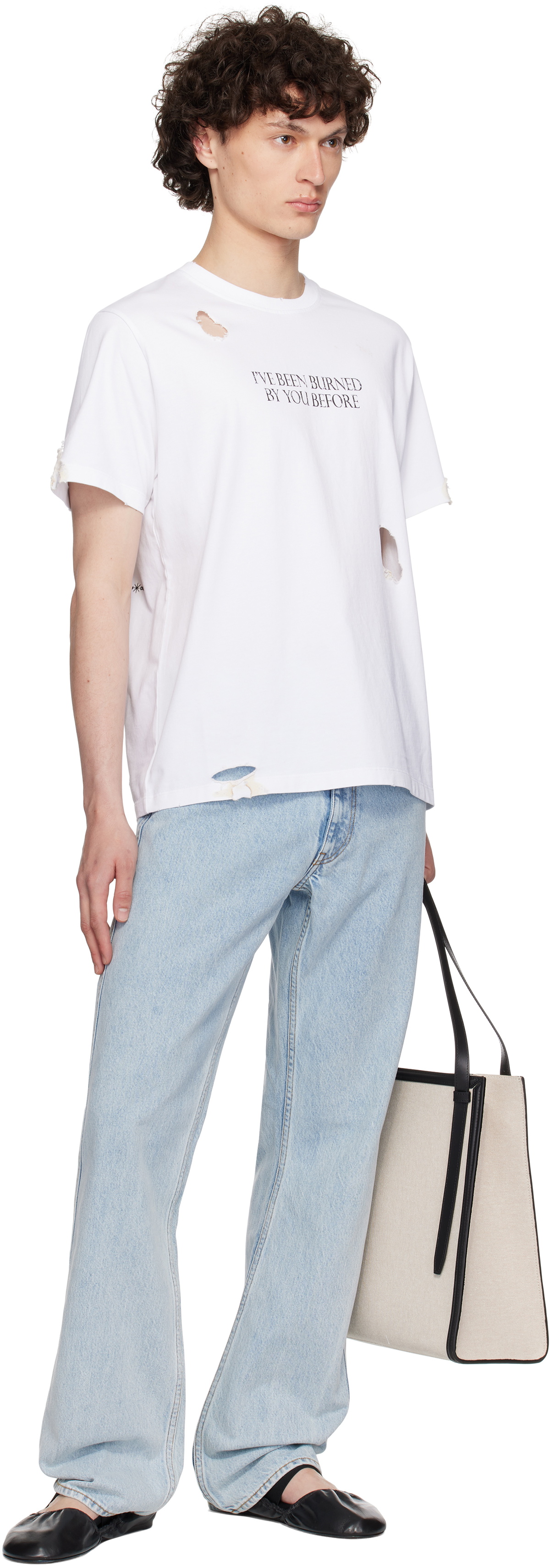 Coperni White Disney 'Burned By You Before' Boxy T-shirt