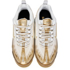 Nike White and Gold Air VaporMax 360 Sneakers