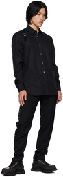 Alexander McQueen Black Harness Shirt