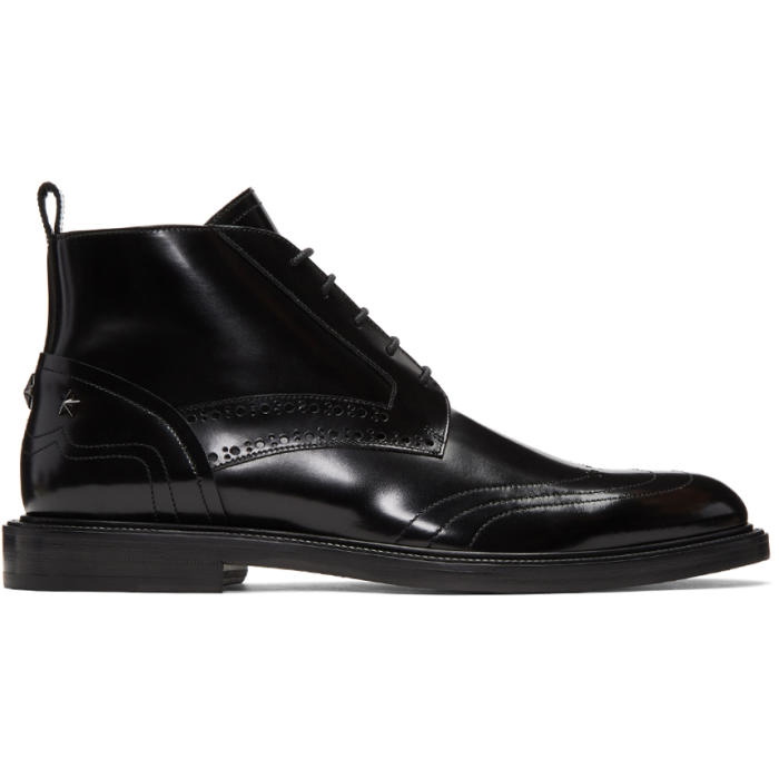 Photo: Jimmy Choo Black Leather Star Allister Boots