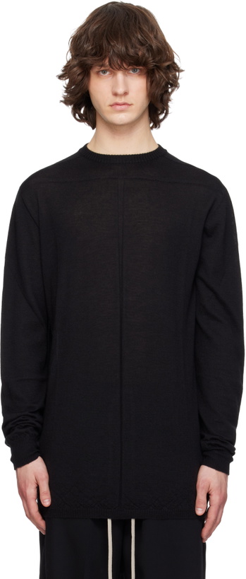 Photo: Rick Owens Black Temple Oversized Level Sweater