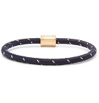 Miansai - Gold-Tone, Nylon and Steel Rope Bracelet - Navy