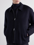 NN07 - Arlo 8447 Wool-Blend Felt Jacket - Blue