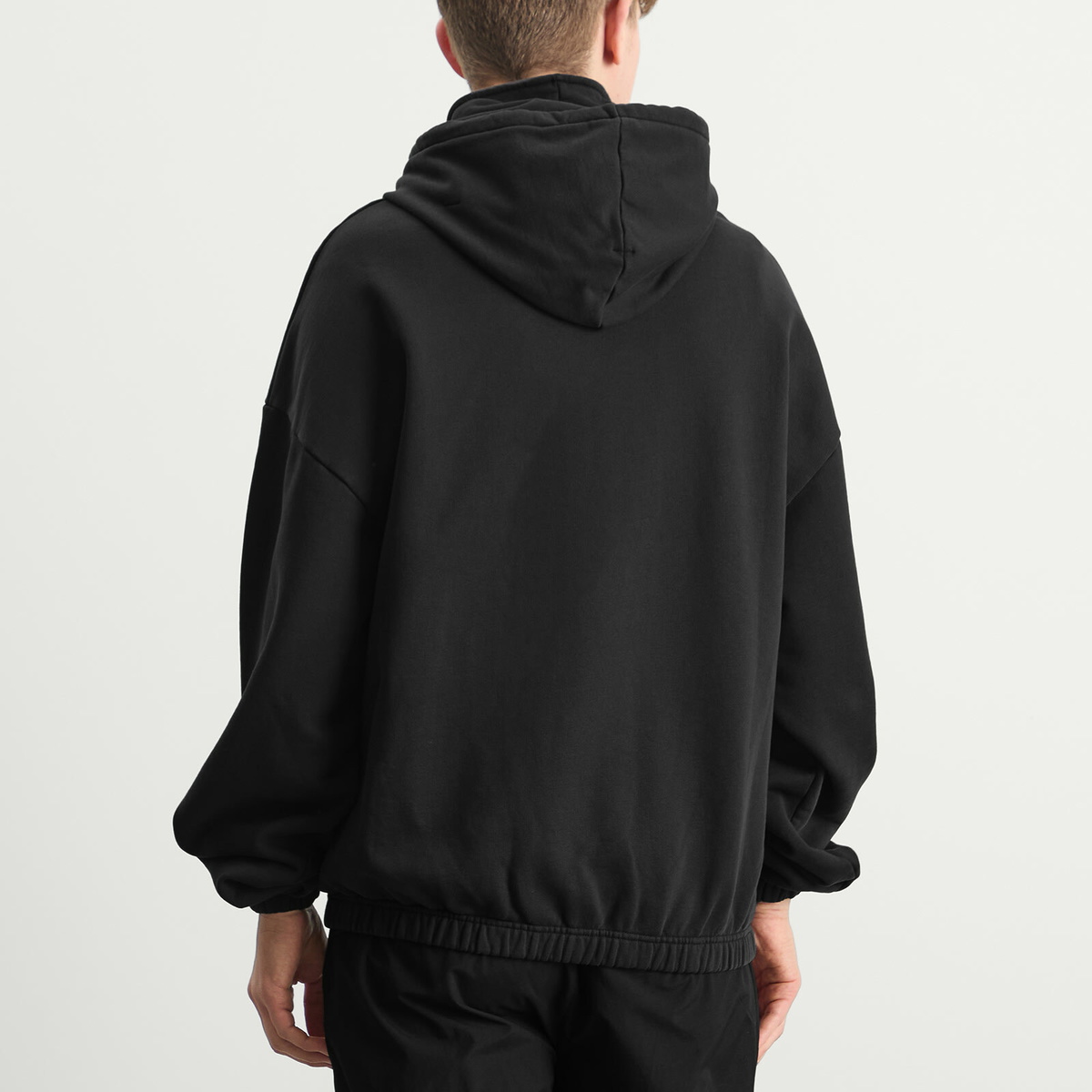 Umbro by Slam Jam Men's OG Logo Mask Hoodie in Washed Black