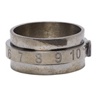 Maison Margiela Silver Juxtaposed Numbers Ring