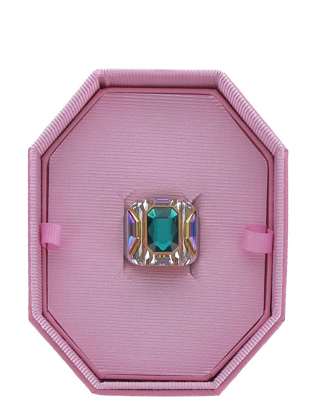 SWAROVSKI 直営OUTLET (Chroma カクテルリング Chroma ring, Cushion cut, Multicolored, Gold-tone plated
