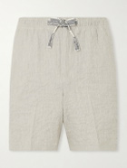 Orlebar Brown - Alex Straight-Leg Cotton-Blend Drawstring Shorts - Neutrals