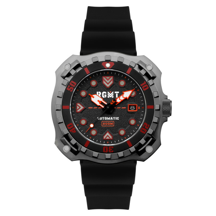 Photo: RGMT Minesweep Automatic Black Dial Mens Watch RG-8070-03