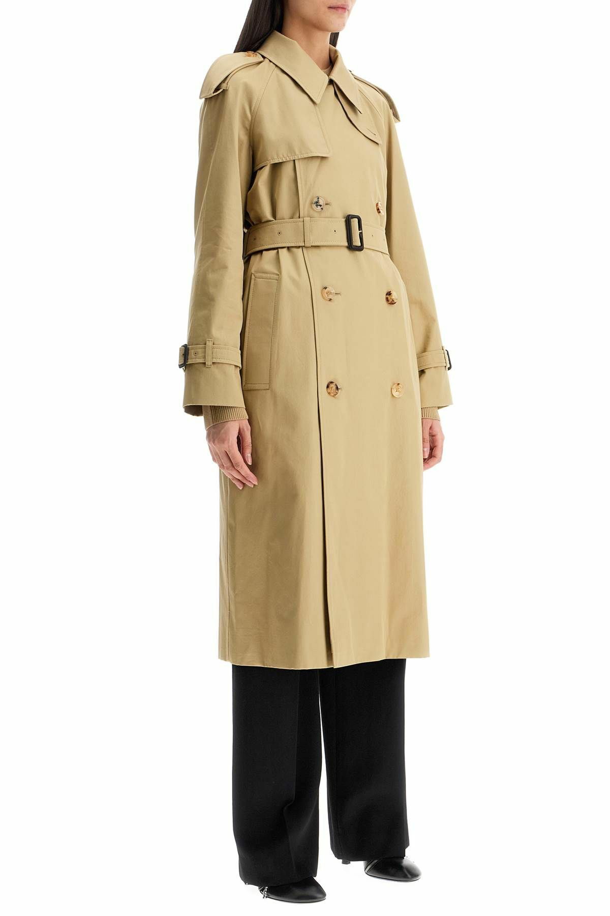 BURBERRY double-breasted trench coat with Beige Burberry