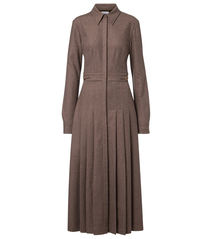 Photo: Gabriela Hearst Ethel wool and cashmere shirt dress