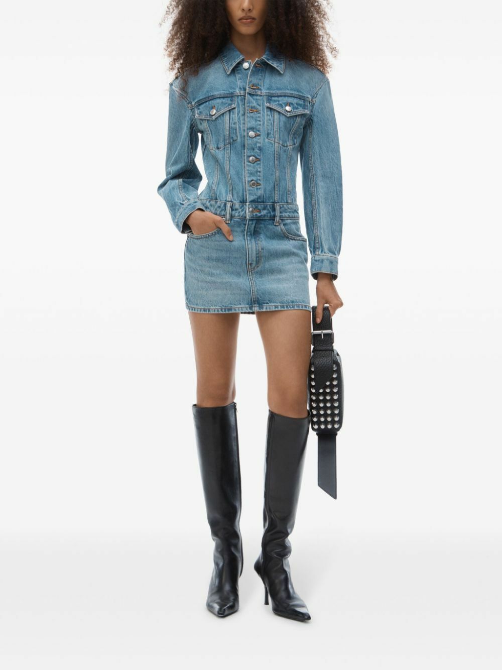 alexander wang denim dress lv