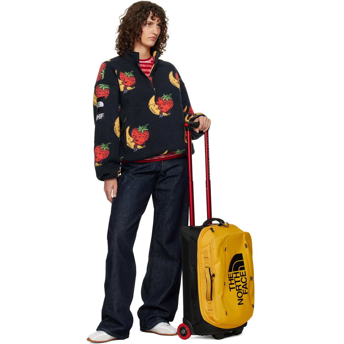 The North Face Yellow Base Camp Rolling Thunder 22 Suitcase