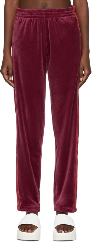 Photo: adidas x IVY PARK Purple Polyester Track Pants
