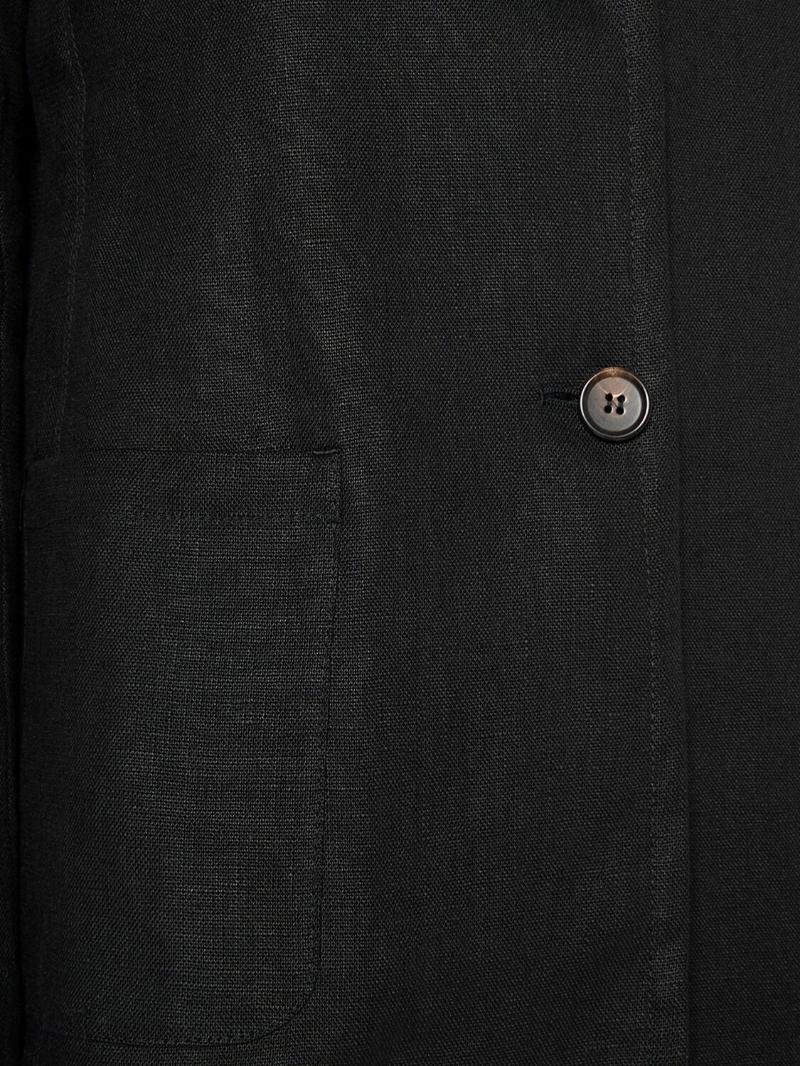 S MAX MARA Arrigo Linen Single Breasted Blazer S Max Mara