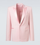 McQueen Silk-trimmed wool and mohair blazer