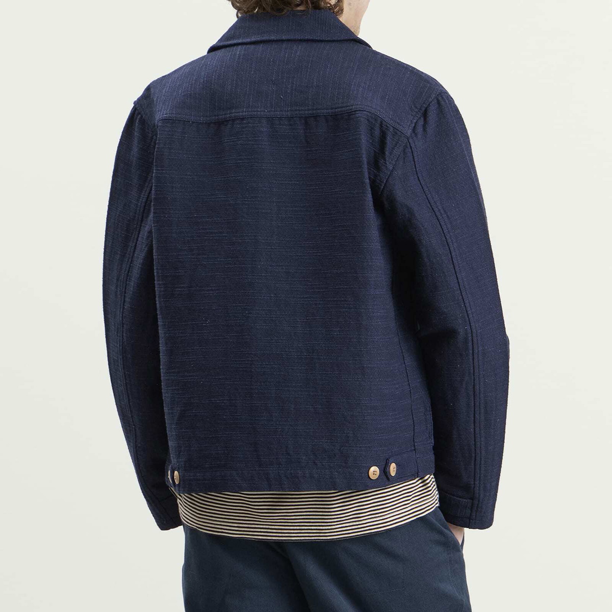 Folk Men's Prism Jacket in Indigo Texture
