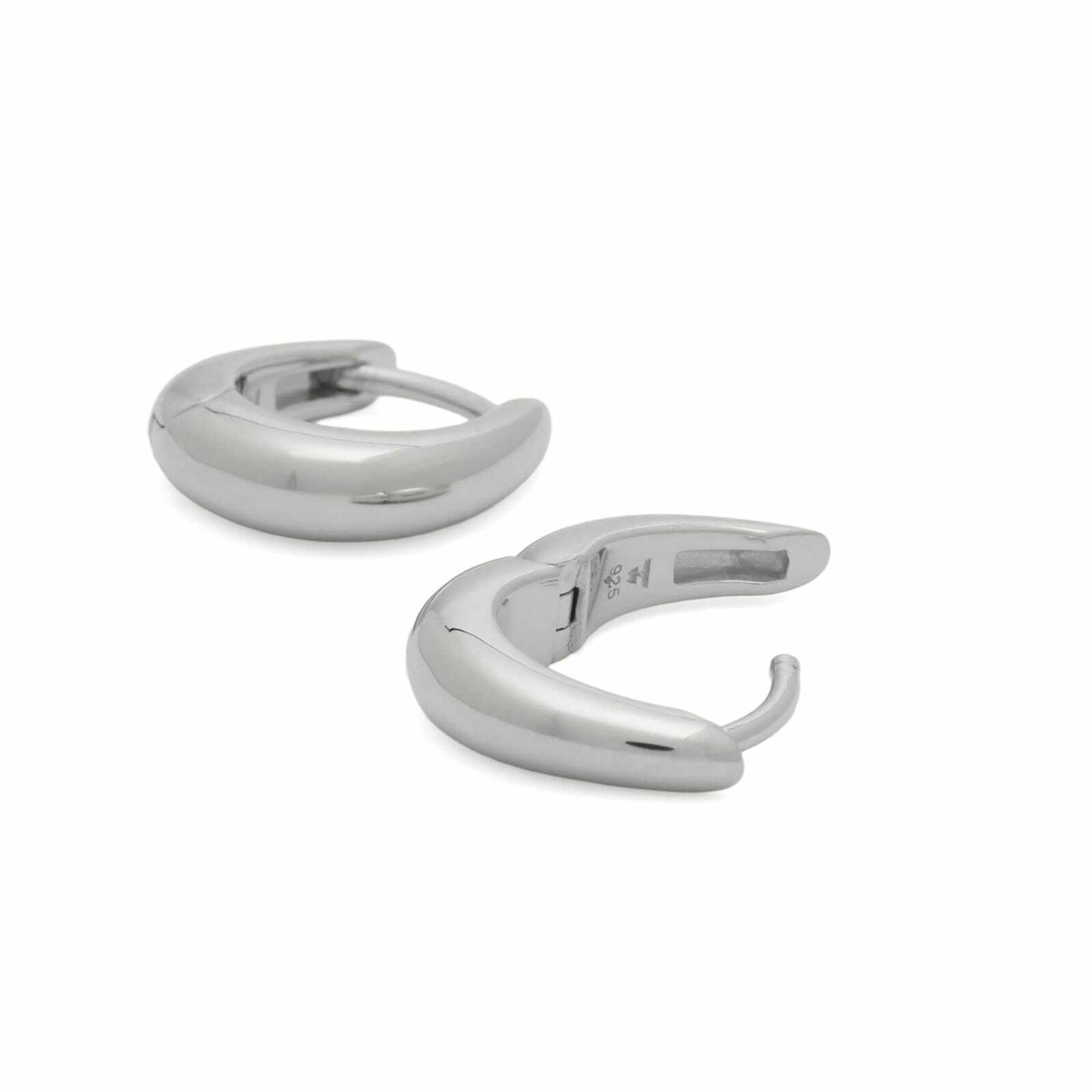 Tom Wood Liz Huggies Earrings in Silver 