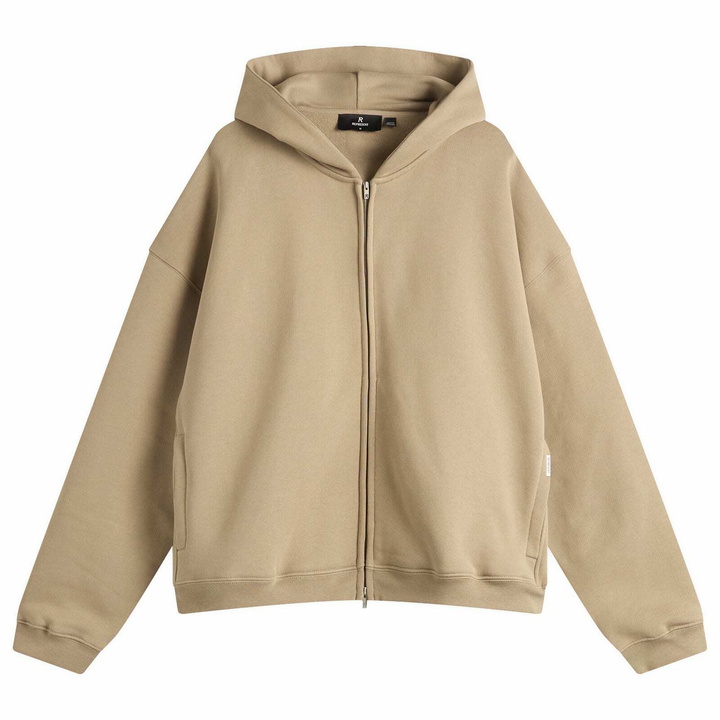 Photo: Represent Men's Initial Boxy Zip Hoodie in Dune