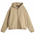 Represent Men's Initial Boxy Zip Hoodie in Dune