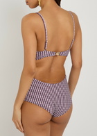 Nounou Zoe Gingham Swimsuit Purple