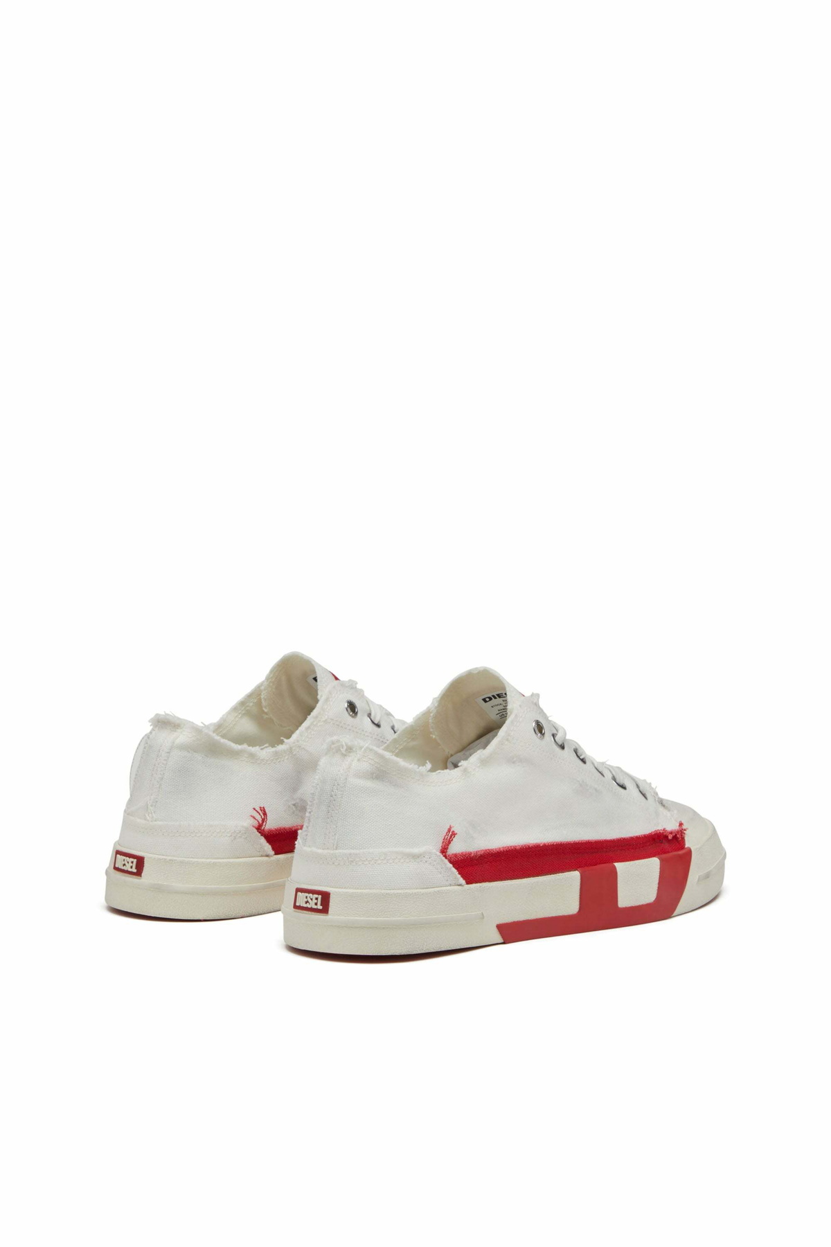 Diesel S-D-Verse-Dirty-effect canvas sneakers - Sneakers Mens in Multicolor